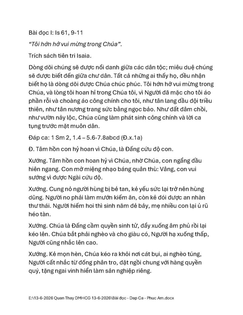 bài đọc dap ca phuc am page 1